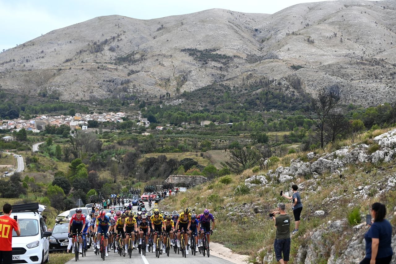 Vuelta a España: El pelotón en la etapa 8.