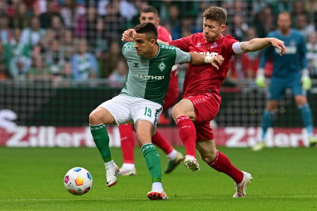 Gol de Rafael Santos Borré con el Werder Bremen