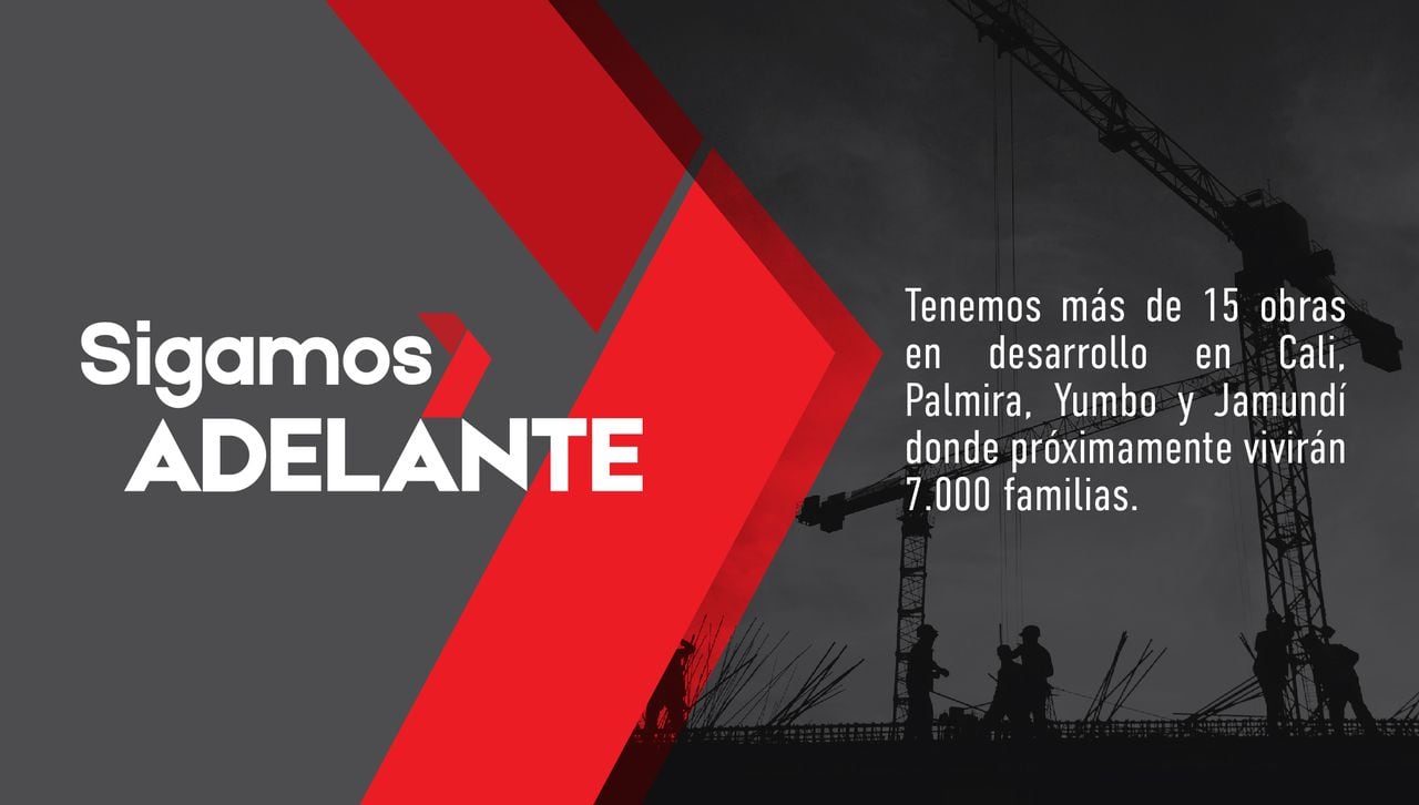 La campaña ‘Sigamos Adelante’ de la Constructora Jaramillo Mora cuenta con cinco bloques de acción: ventas, obras, sostenibilidad, empleo y portafolio.