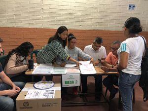 Votaciones en la ciudad de Medellin