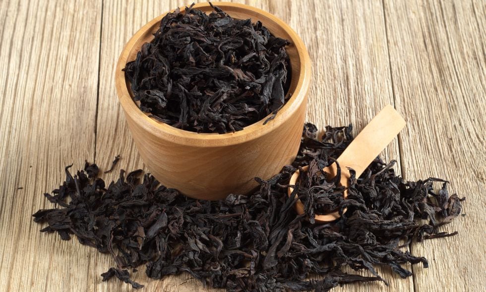 Té Oolong, también conocido como té azul.