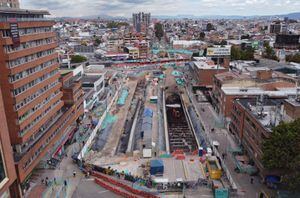 Obras  Metro de Bogotá intercambiador vial Calle 72