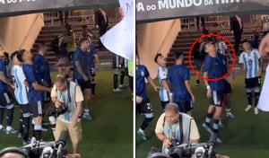 Ángel Di María escupió a la tribuna de Brasil en el altercado del Maracaná