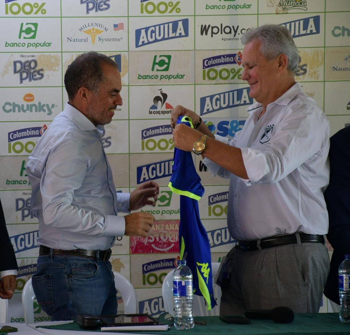 Presentación de Jaime De La Pava como técnico del Deportivo Cali.