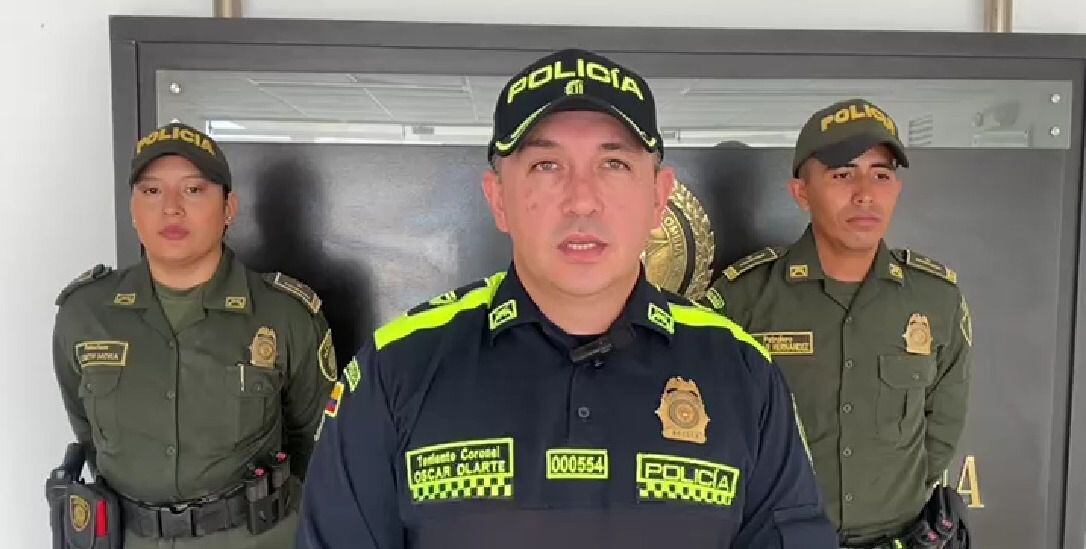 Teniente Coronel Óscar Olarte Chavarro Jefe de la Seccional de Protección y Servicios Especiales Metropolitana de Barranquilla, encargado del caso