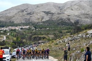 Vuelta a España: El pelotón en la etapa 8.