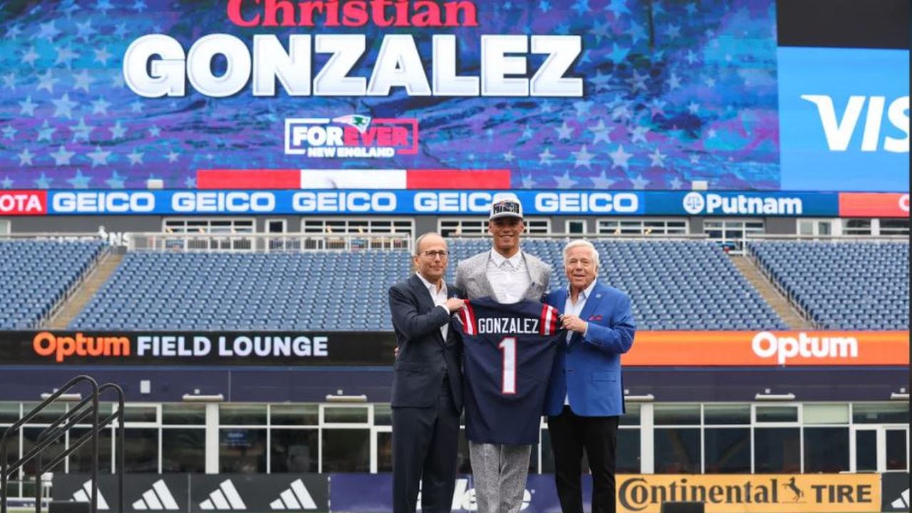 Christian González recibió la bienvenida de manera oficial por parte de los Patriots.
