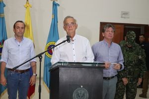 Reunión del ministro de defensa Iván Velásquez con los gremios Vallecaucanos.