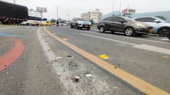 Tras la polémica por la congestión en la zona, fueron retirados varios tramos de taches.