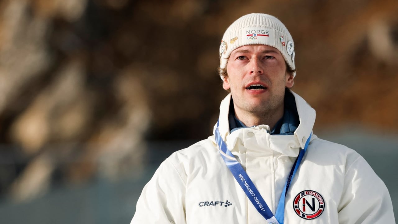 Sturla Holm Laegreid con su medalla de bronce.