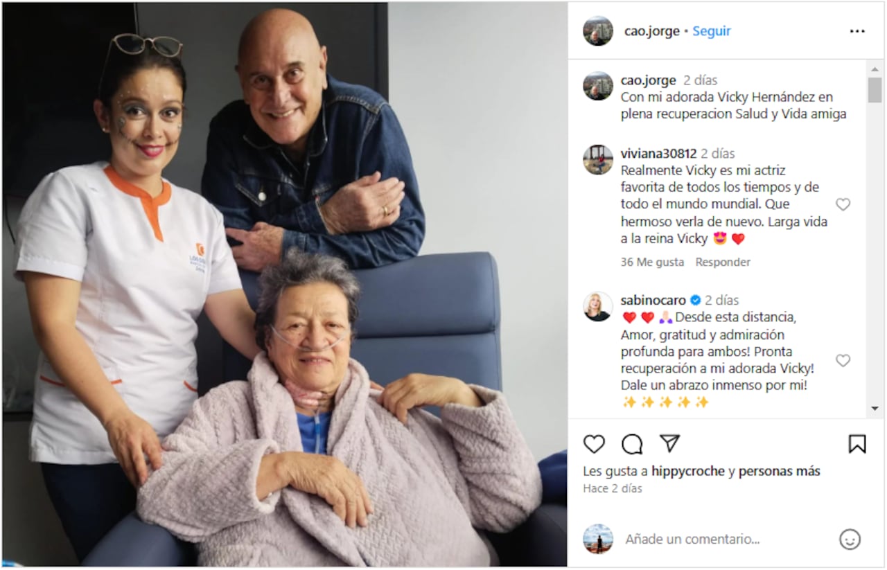La aclamada actriz Vicky Hernández ha sido hospitalizada, lo que ha llevado a sus fans y compañeros del medio a manifestar su preocupación y enviarle mensajes de apoyo en redes sociales.