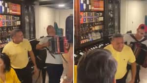 Mane Díaz cantó en un restaurante de Barranquilla.