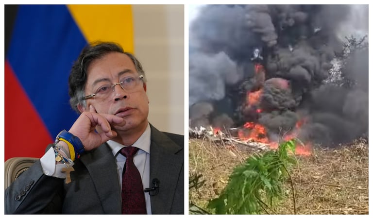 El presidente Gustavo Petro lamentó el accidente de una aeronave de la FAC en Putumayo, a la par que criticó demoras para la actualización de estos elementos.