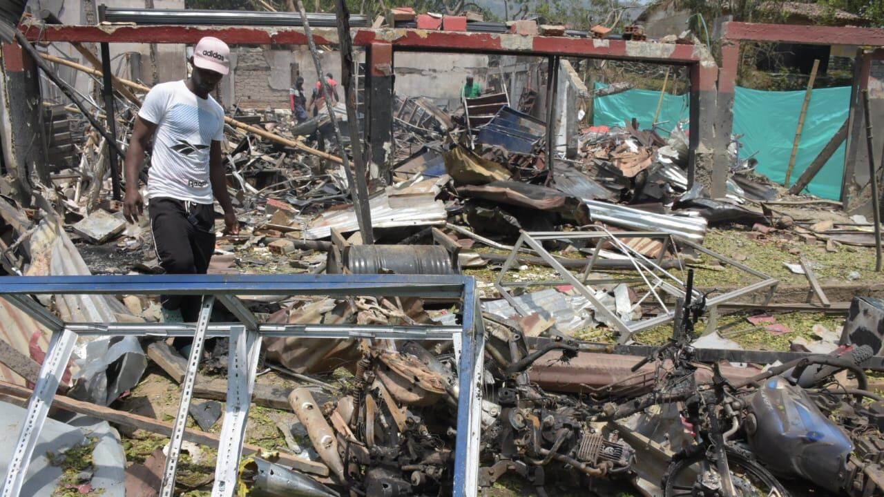 Atentado terrorista en Timba Cauca