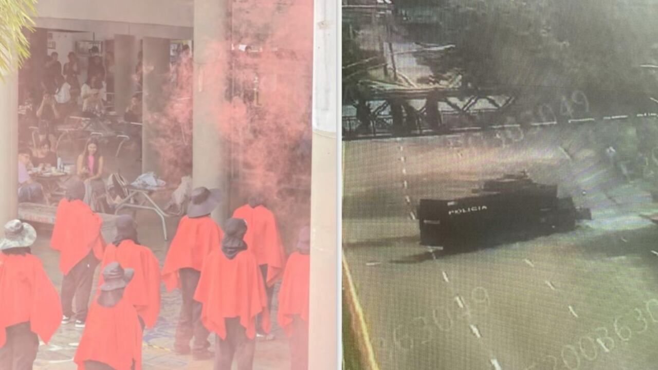 Graves disturbios en la Universidad Nacional de Medellín: encapuchados generan caos