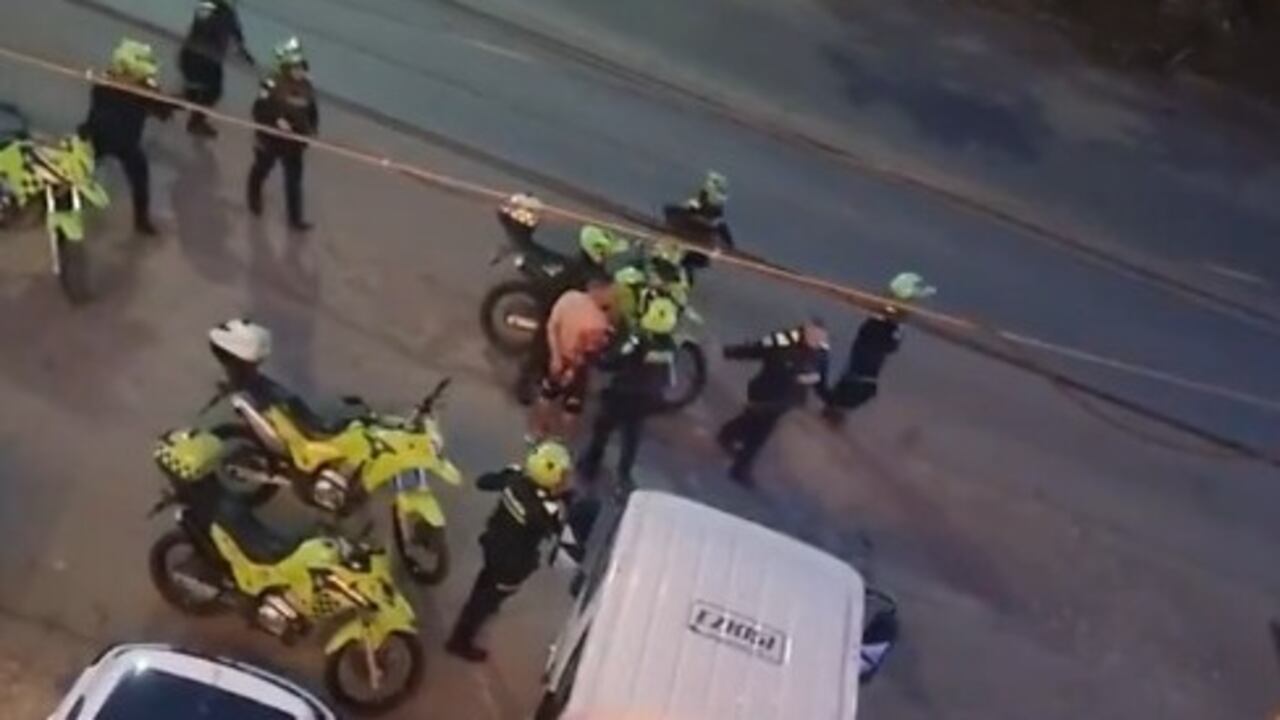 Operativo de la Policía en Cúcuta.