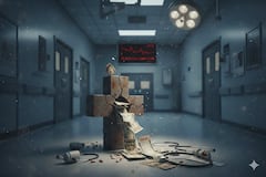 El déficit del sector salud sigue aumentando, tanto en EPS como en clínicas. Foto: Creado con Gemini IA