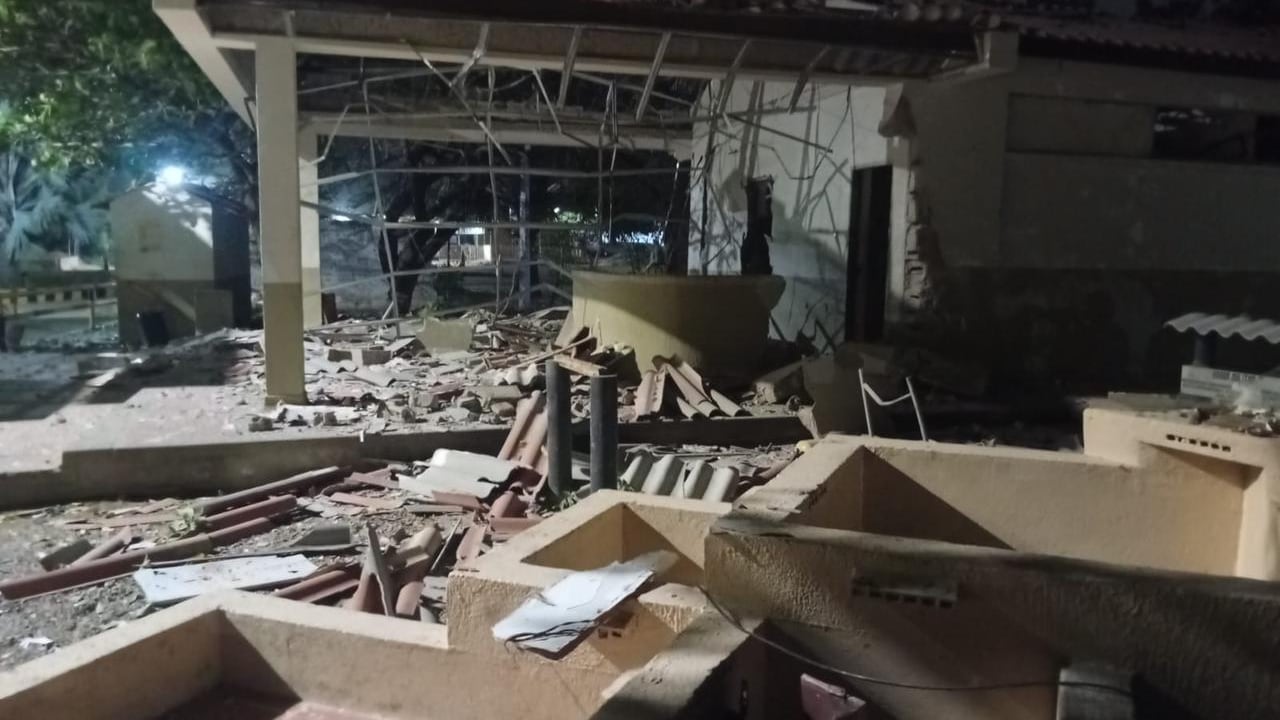 Destrucción de la infraestructura del Batallón de Infantería Mecanizada No. 6 Cartagena.