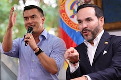Daniel Noboa y el candidato presidencial colombiano Abelardo de la Espriella dialogaron sobre comercio, seguridad y energía, encuentro en el que se anunció la apertura comercial entre Ecuador y Colombia.