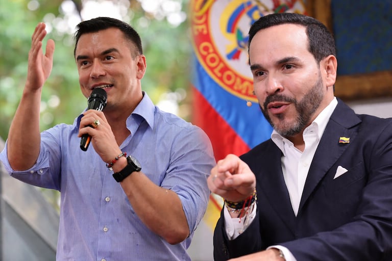 Daniel Noboa y el candidato presidencial colombiano Abelardo de la Espriella dialogaron sobre comercio, seguridad y energía, encuentro en el que se anunció la apertura comercial entre Ecuador y Colombia.