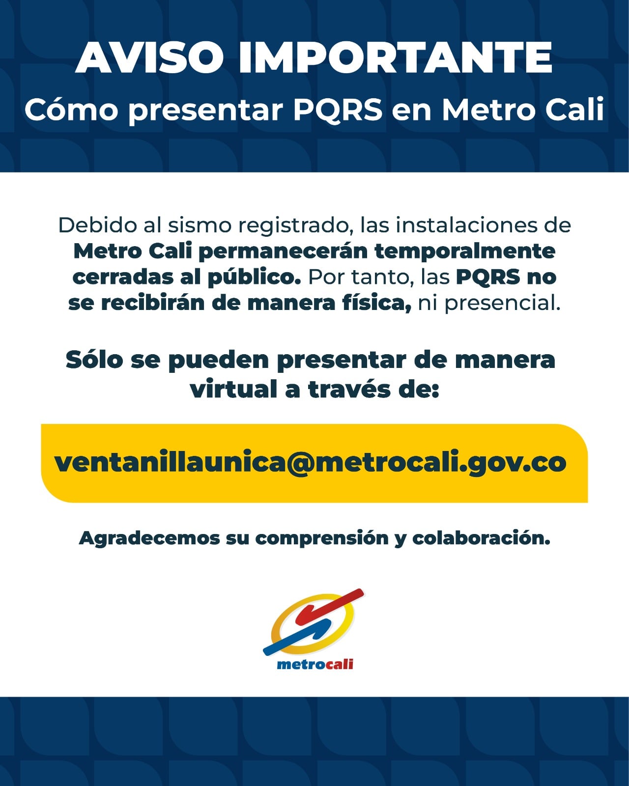 Así se pueden enviar los documentos pertinentes.