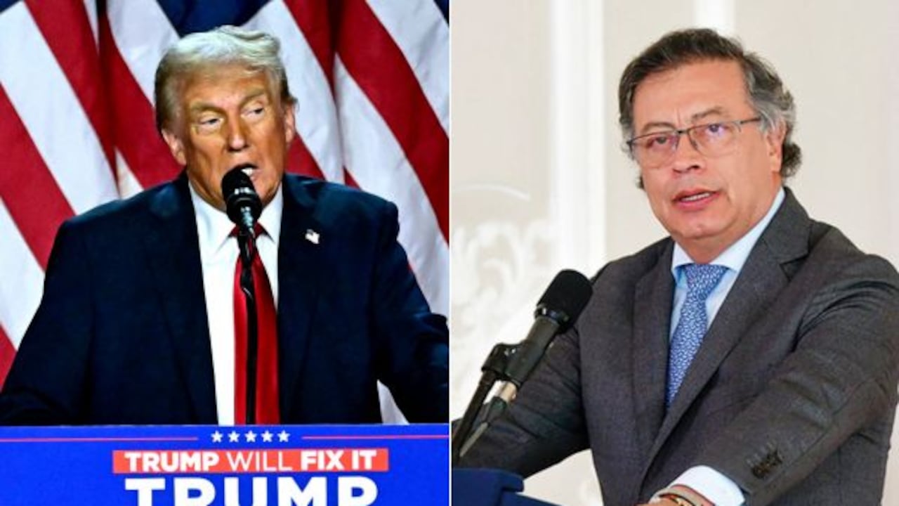 Donald Trump y Gustavo Petro.