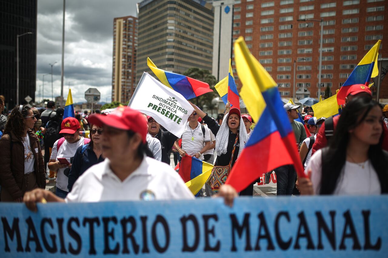 Protestas de Fecode en Bogotá