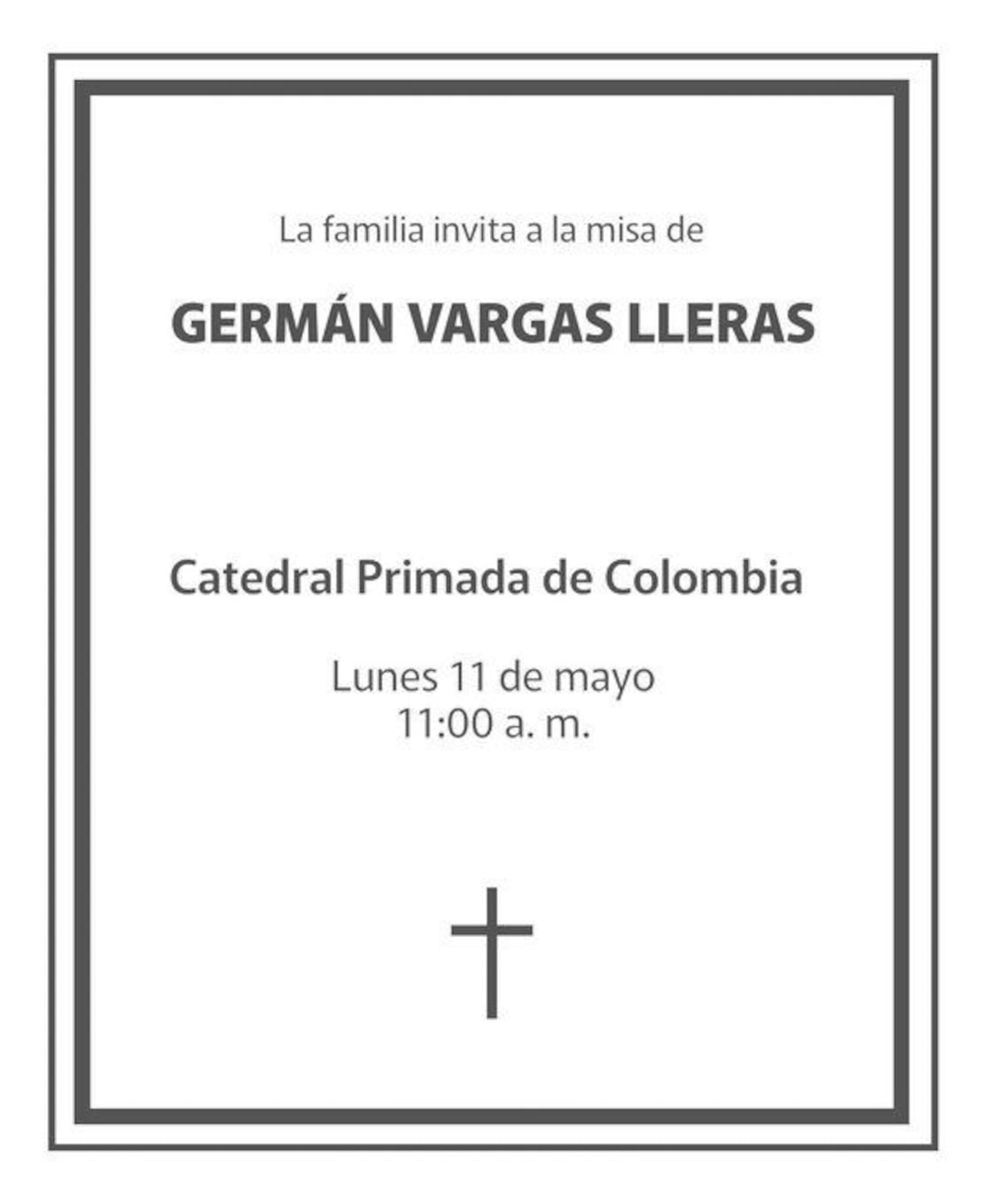 Honras fúnebres para Germán Vargas Lleras.