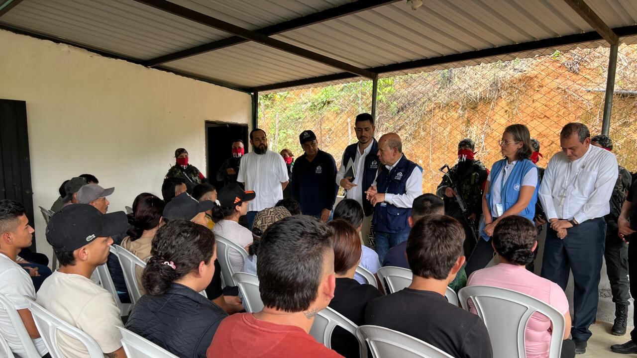 Quedan en libertad 28 personas en Catatumbo que habían sido secuestradas por el ELN.