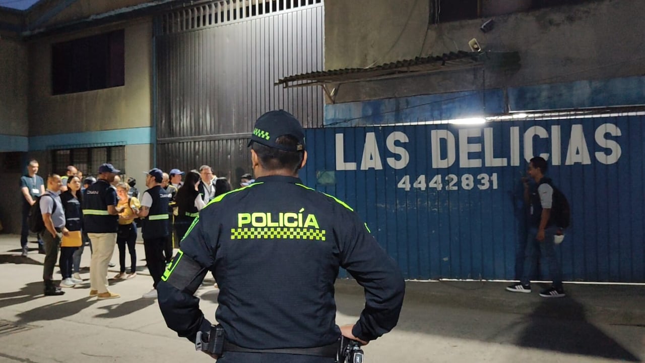Operativo de la DIAN en el parque industrial Las Delicias