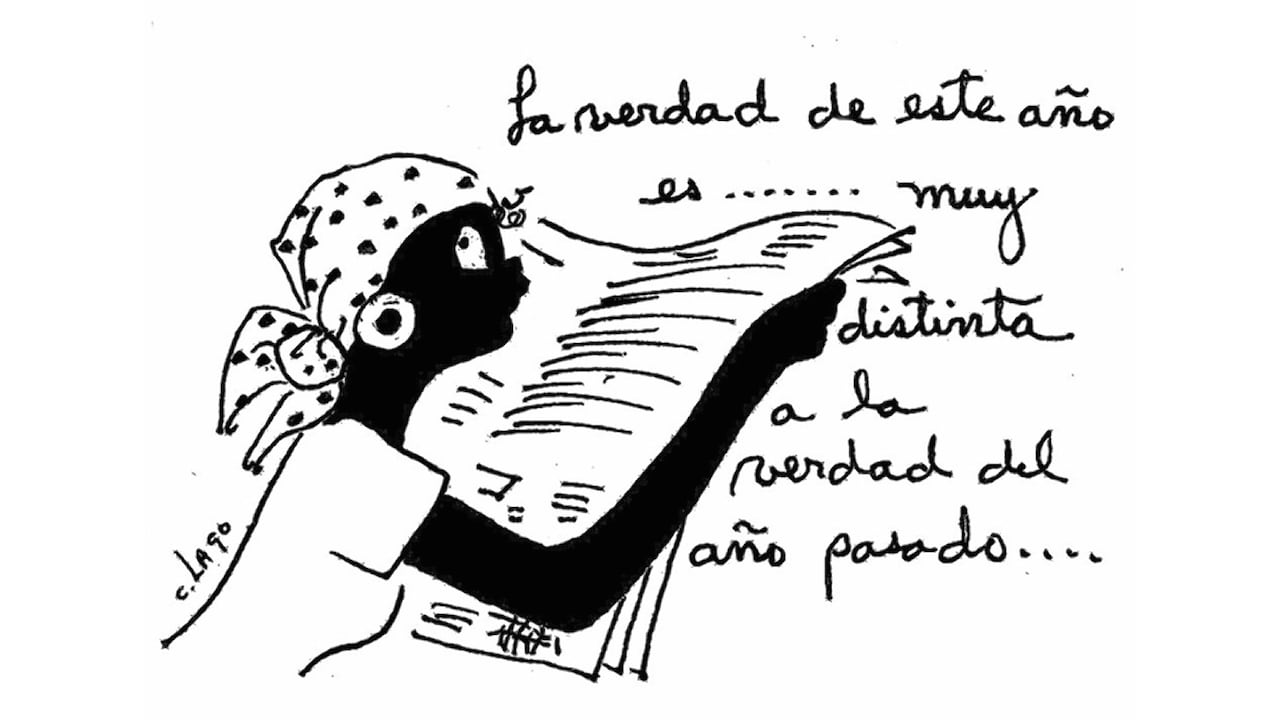 Caricatura de Nieves 31 de diciembre de 2023.