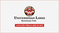 Licitación pública #003 de 2025, de la Universidad Libre.