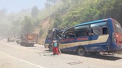 Duro panorama en el sector El Tunel, Cajibío, Cauca tras el atentado con explosivos.