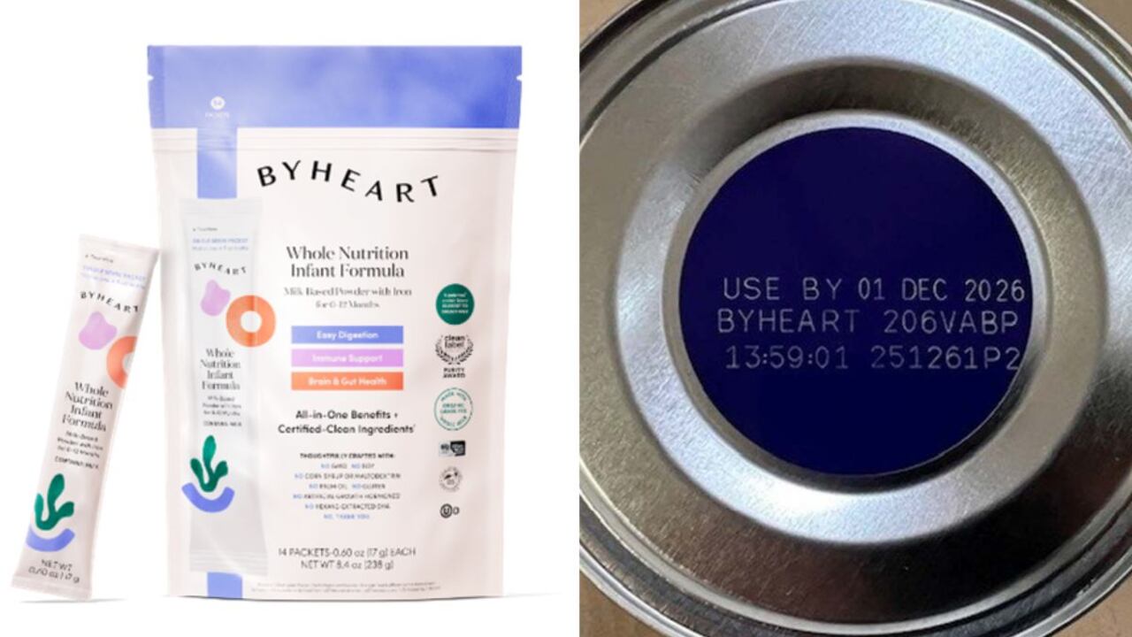 Fórmula infantil ByHeart Whole Nutrition retirada del mercado