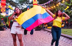 Tribuna Salsera de la Selección Colombia en el Parque de las Piedras en Cali.