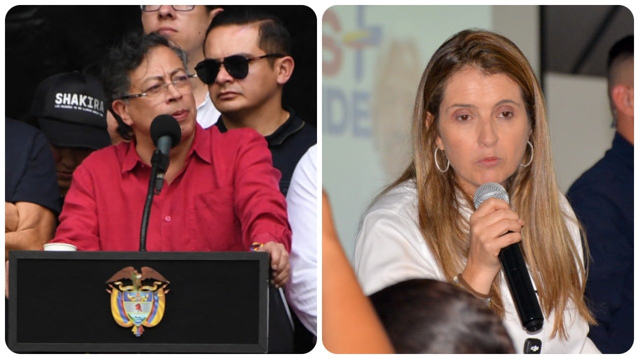 El presidente de Colombia, Gustavo Petro, se refirió a la candidata Paloma Valencia en su discurso desde Medellín.