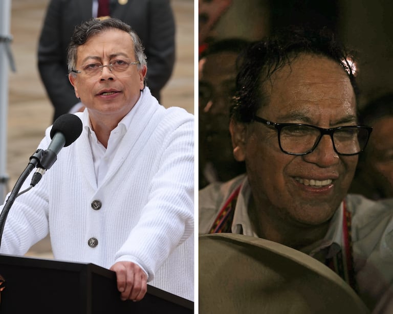 Presidente Gustavo Petro y Roberto Sánchez.
