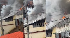 El fuego comprometió dos habitaciones y causó daños parciales en otra, donde se almacenaban madera y material de reciclaje.