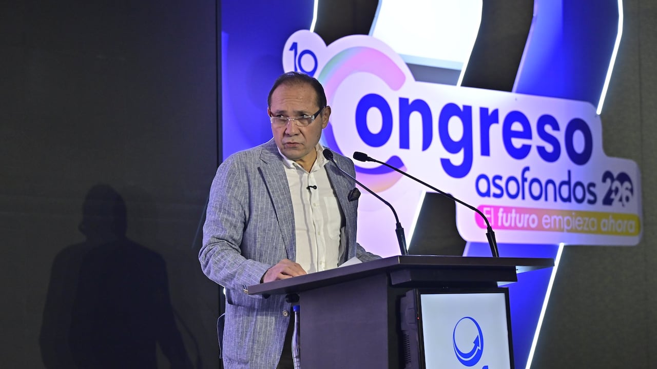 Antonio Sanguino, ministro de Trabajo, en su participación en el Congreso de Asofondos