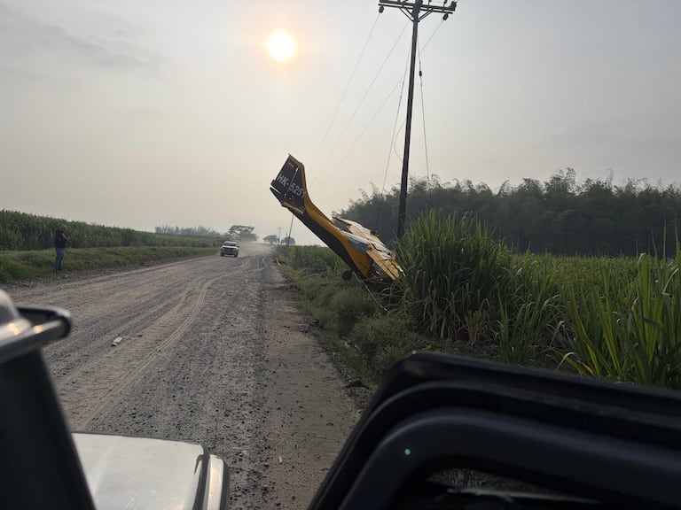 La emergencia aérea se presentó en las primeras horas de la mañana de este viernes 23 de octubre en la zona rural de Puerto Tejada, Cauca.