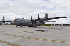 Acto de entrega de dos aeronaves C-130 Hércules, donadas por la Fuerza Aérea de los Estados Unidos a la Fuerza Aérea Colombiana.