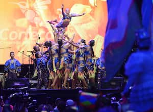Vé: Lanzamiento de la Feria de Cali 2023 en su versión 66 desde el parque de las banderas. Foto José L Guzmán. El País
