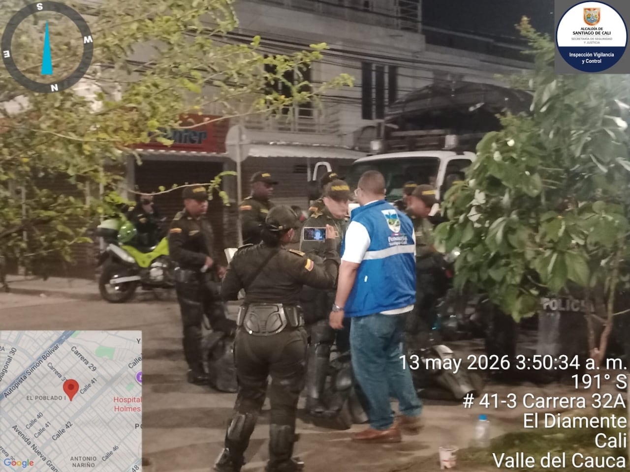 El procedimiento contó con acompañamiento de la Personería y uniformados de la Policía Cali.