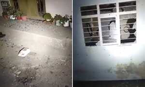 Los explosivos dejaron solo daños materiales al rededor.