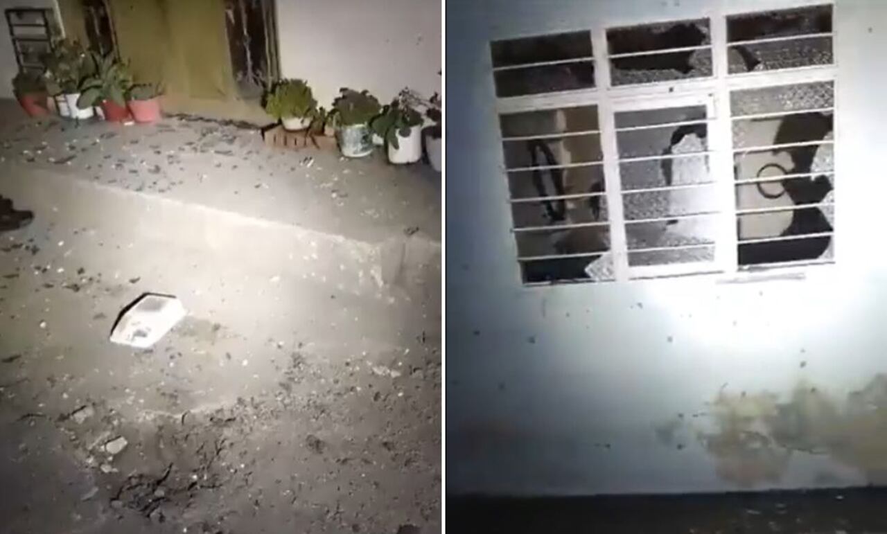 Los explosivos dejaron solo daños materiales al rededor.