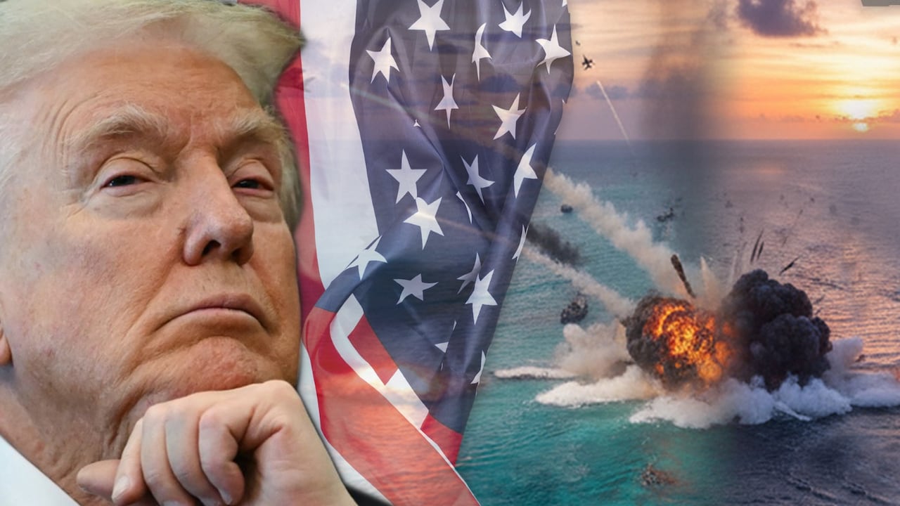 El gobierno de Donald Trump inició una ofensiva en aguas internacionales contra los carteles de la droga, argumentando que ponen en peligro la seguridad de los estadounidenses,
Fotos: AFP / FOTOMONTAJE / EL PAIS