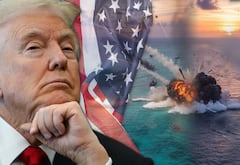 El gobierno de Donald Trump inició una ofensiva en aguas internacionales contra los carteles de la droga, argumentando que ponen en peligro la seguridad de los estadounidenses,
Fotos: AFP / FOTOMONTAJE / EL PAIS