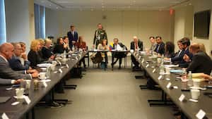 Presidente Gustavo Petro y Cámara de Comercio Colombo-Americana se reunieron en Nueva York para impulsar la economía digital: Foto Presidencia.