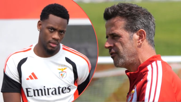 Jhon Jáder Durán y su DT en Benfica, Marco Silva