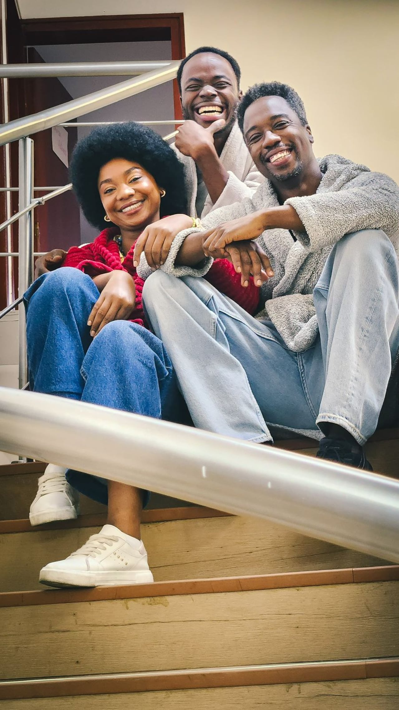 Karent Hinestroza, Bryan Mina y Vince Balanta: María, Fernando y su primo.